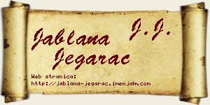 Jablana Jegarac vizit kartica